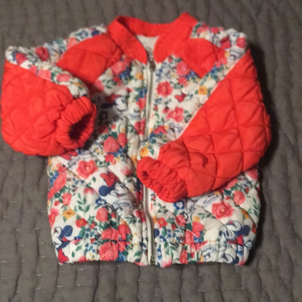 Disney Minnie bomber jacket 12m